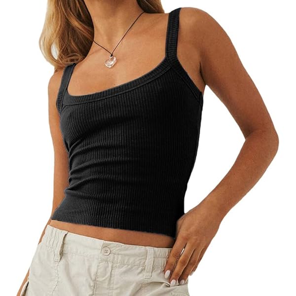 トップス DEPT YAK KNIT Camisole JOAU Women's Square Neck Spaghetti Strap Cami Tank Top