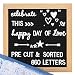 Felt Letter Board with Letters - Pre Cut & Sorted 660 Letters Cursive Word Pack, 10X10 Letter Board, Letterboard, Message Board, Letter Boards with Stand, Sorting Tray, Wall Mount.