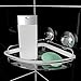 Everloc Xpressions Suction Cup Corner Shower Basket, Chrome