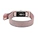 Fitbit Charge 2 Band, ALNBO Milanese Mesh Loop Stainless Steel Replacement Bracelet Strap with Strong Magnet Lock, Rose Gold