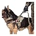 yisibo Tactical Dog Harness Military Working Dog Vest No-Pull Adjustable K9 Service Dog Training Vest with Handle,Coyote Brown,L
