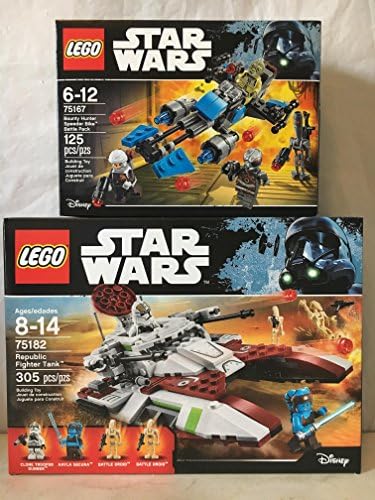 LEGO Star Wars Republic Fighter Tank &amp; LEGO Star Wars Bounty Hunter Speeder Bike Battle Pack
