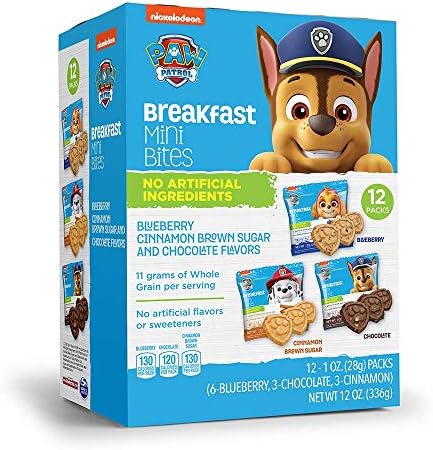 Paw Patrol Breakfast Mini Bites Variety Box, 12 Packs