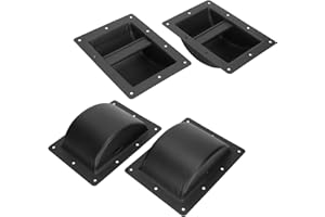 BEUFEE 2pcs Speaker Carry Grasp, Speaker Cabinet Handle Professional Steel Replacement Audio Cabinet Carry Grasp for Stage Audios, Black
