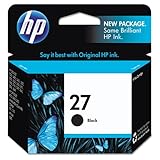 HP 27 Black Original Genuine Ink Cartridge (C8727AN#140) 280 Pages