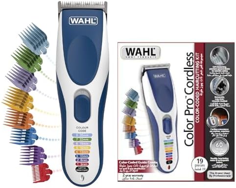 WAHL Color Pro Cordless Hair Clipper Kit, Rechargeable Hair