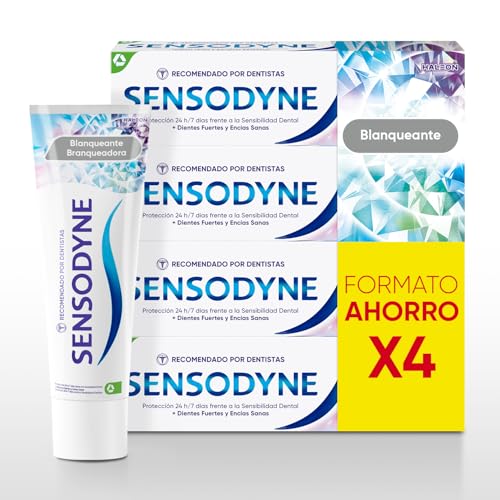 Blanqueante Pasta De Dientes, Alivio Sensibilidad, Pack 4x75 ml