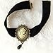 Lace Living Fashion Sexy Retro Black Victorian Cameo Pearl Bead Velvet Choker Necklace