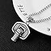 HZMAN Basketball Backboard Basketball Rim Stainless Steel Pendant I CAN DO All Things Strength Bible Verse Necklace