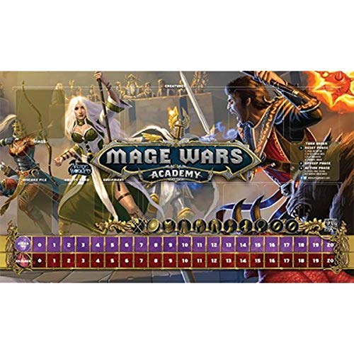 Arcane Wonders Mage Wars Academy 14 x 24 Priestess vs Warlock Playmat Board Games Pricepulse