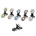 Elesa Miracle 30pcs Crystal Rhinestone Mini Flower Hair Claw Clip Baby Toddler Girl Hair Bangs Pin Kids Hair Accessories (Set A - 30pcs Multicolored)