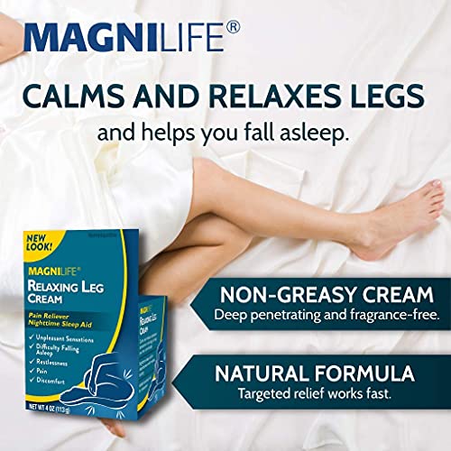 MagniLife Relaxing Leg Cream, Deep Topical for Pain and Restless Leg Syndrome Relief