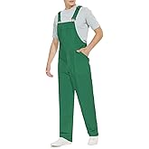 WORK IDEA Men's Bib Overalls Workwear Fashion Lightweight Jumpsuit with Pockets