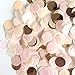 StarParty 6000 Pieces Rose Gold Paper Confetti Circles Tissue Party Table Confetti for Wedding, Holiday, Anniversary, Birthday, 1 Inch (1.8 oz)