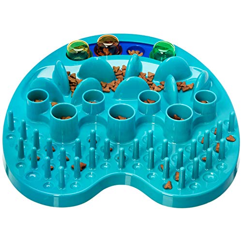 Amazon Basics Pet Activity Center and Feeder, Blue Pricepulse