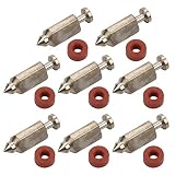 Carburetor Float Valve Needle Seat Kit for Briggs and Stratton 398188 281144 299096 394681 83400 5HP 6HP Vertical Engines, Pack of 8