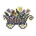 Garden Cart Beaded Counted Cross Stitch Ornament Kit Mill Hill 2008 Spring Bouquet MH18-8106