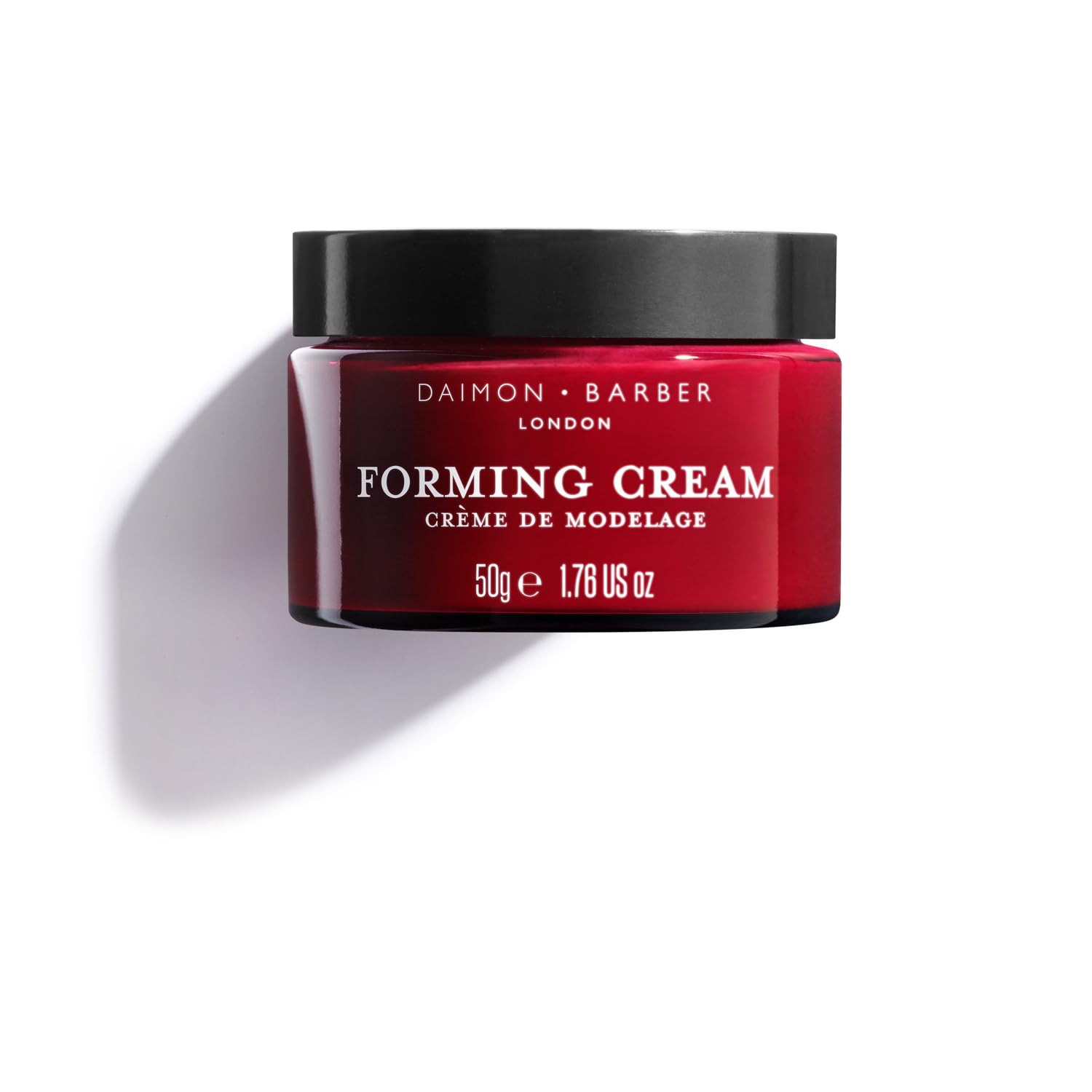 Daimon Barber Argan Oil Forming Cream, Hair Styling Cream for Men, Matte Finish and Medium Hold for Natural and Textures Hairstyles, Nourishes the Hair and Scalp, Oudh Scent 50g