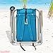 Deluxe WearEver Aluminum Backpack Chair with Large Storage Pouch by Rio