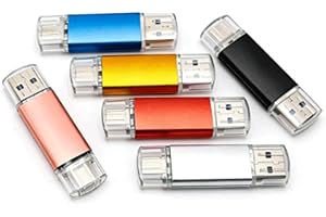 Dual USB-C & USB-A Flash Drive, High Speed USB 3.1 Jump Drive Compatible with Android Smartphones, Tablets, Laptops, PC