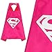 MIJOYEE Superhero Capes Mask Costumes Kids,Cartoon Dress up (Wonder Woman Superman - Girls)