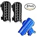 Youth Child Soccer Shin Pad, 2 Pair Soccer Shin Guards Perforated Breathable Leg Protective Gear Protector Board Perfect Fit for 5-12 Years Teenagers, Old Kids, Boys, Girls Football Games