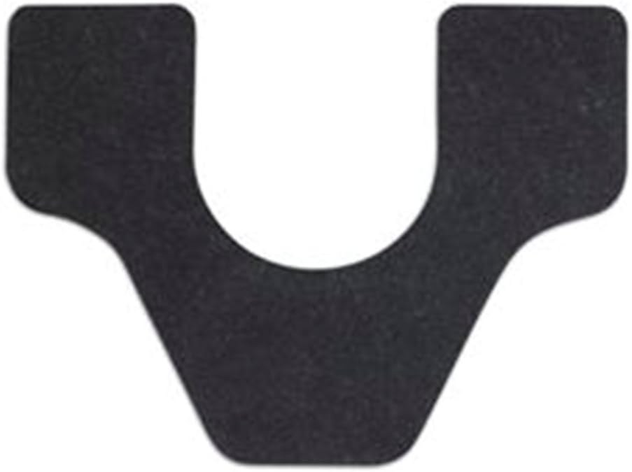 Wizkid Antimicrobrial Commode Cut Urinal Mat Black - Use for Both Urinals and Toilets and Potty Training - Pack of 1