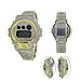 Custom Designer Iced Out White Lab Diamond Casio Gshock DW6900 Gold ICY Bling Watch
