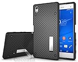 Sony Xperia Z5 Premium Case, Cocomii Cool Armor NEW [Heavy Duty] Premium Tactical Grip Kickstand Shockproof Bumper [Military Defender] Full Body Dual Layer Rugged Cover Xperia Z5 Premium Dual (Black)