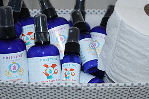 Pristine Sprays Moisturizing Cleansing Toilet Paper Potty Training Spray: The More Natural Alternative to Flushable Wet Wipes, Great for Cloth Diapers - Dragon's Breath 4oz