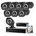 Zmodo Full HD 1080p Simplified PoE Security Camera System w/Repeater, 8 x 2.0 Megapixel IP Outdoor Surveillance Camera, 8CH HDMI NVR and 1TB Hard Drive