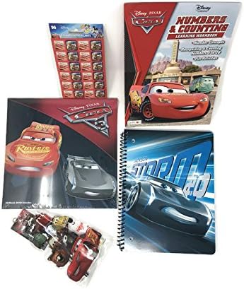 Cars Storm Jackson 2018 Calendar Pencil Spiral Notebook Pack Activity Book and Stickers