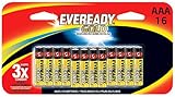 Eveready Gold Alkaline Batteries AAA, In Family Pack, 16-Count