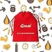 Gmai Fitness Gym Keyring with Quotes, Weight Plate, Dumbbell, and Kettlebell Exercise Bag Charm Pendant Keychain (I CAN)