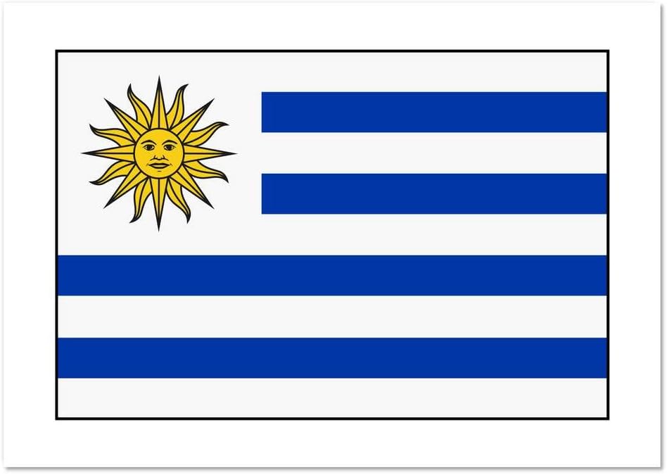 Azeeda Uruguay Flag Wall Poster Print PP00115520 Amazon co uk 