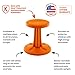 KORE Design Wobble Stool Chair, Girls + Boys Kid Desk Stools, Ergonomic Small Office Chairs, Flexible Seating for Active Child, ADD/ADHD, Classroom, School, Home, Kids (14in), Age 6-7 yrs, Orange