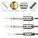 J&D 1/8 to 1/4 Stereo Cable, 3.5mm TRS to Dual 6.35mm TS Breakout Cable Y Splitter Cord for Amplifiers/Audio Mixer/Audio Recorder/MP3/MP4, Nylon Braid, Gold Plated Copper Shell, 15 Feet