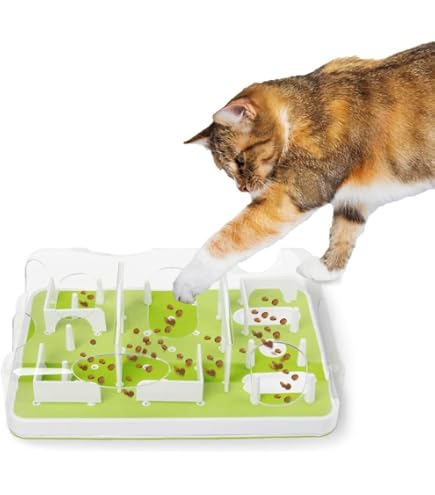 Jouet Interactif Distributeur De Friandises Pour Chat - Balle à Ressort Avec Compartiment Nourriture - Anti-ennui, Stimulation Physique - Intérieur/extérieur