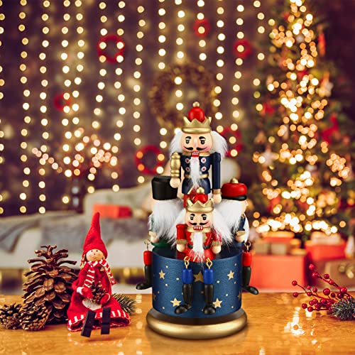 Nutcracker Music Box Wooden Nutcracker Soldier Toy Handmade Nutcracker