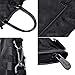 Tirrinia Insulated Wine Carrier Tote - Travel Padded 2 Bottle Wine/Champagne Cooler Bag with Handle and Adjustable Shoulder Strap + Free Corkscrew, Great Wine Lover Gift, Black