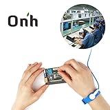Onh anti static wrist strap Components Grounding esd straps cable wrist with Adjustable Electronics Computers Repair Tool Kits blue 2.4m