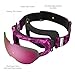 OutdoorMaster Kids Ski Goggles, Snow Goggles for Boys & Girls with 100% UV Protection (Purple Pattern Frame + VLT 45% Violet Lens)