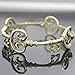 Q&Q Fashion Retro Gold Plated Victorian Vintage Skeleton Key Heart Cross Bridal Steampunk Cuff Bracelet Bangle