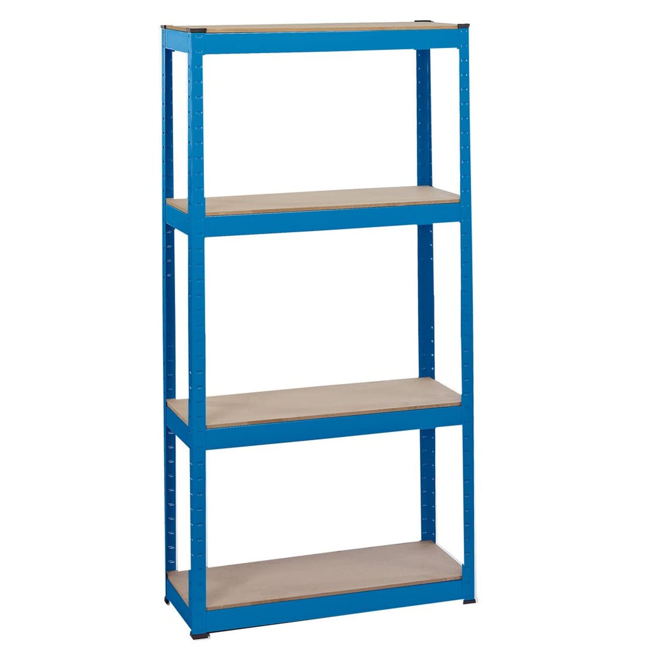 Draper 21658 Steel Shelving Unit with Four Shelves, 760mm x 300mm x 1520mm , Blue