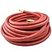 Continental Heavy-Duty All-Weather Rubber Air Hose 1/2-Inch x 25-Ft , USA Made, 1/2" Fitting - Red