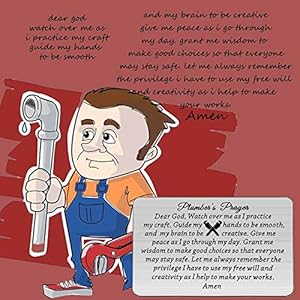 Maofaed Plumber Gift Plumber S Prayer Wallet Card Plumbing Engineer Gift Pipefitter Gift Pipeologist Gift Contractor Gift Plumbing Services Gift Coworker Gift Plumber Gift For Dad Husband Buy Online At Best Price In