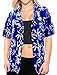 La Leela Women Shirt Top Hawaiian Beach Blouses Tank Casual Aloha Boho Holiday Loose Fit