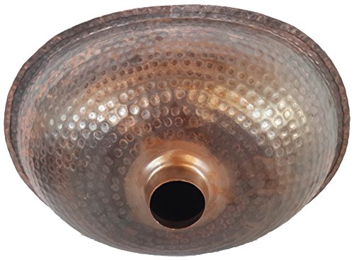 Egypt gift shops PETITE Handmade Fire Patina Oval Hammered Lip Pure Natural Copper Sink Kitchen Small Room Remodel Makeover Improvement