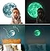 Marsway Creative 30cm Glow in The Dark Moon Night Luminous Stickers Removable Adhesive Wall Decal