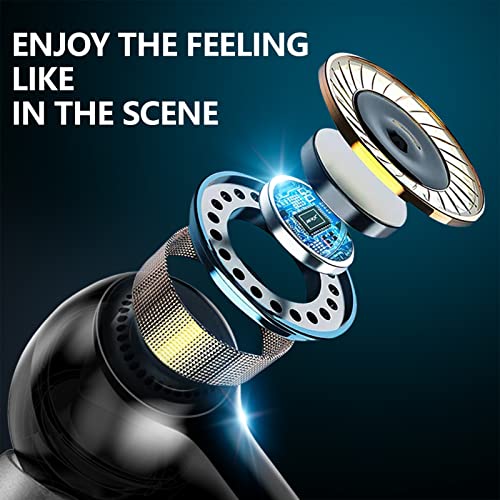 Cuffie Bluetooth, Cuffie Senza Fili Con Bluetooth 5.2, Cuffie Senza Fili Con Suono Stereo HiFi Nell\'orecchio, 20 Ore Di Autonomia, Impermeabili IPX5, Cuffie Con Microfono Per Smartphone